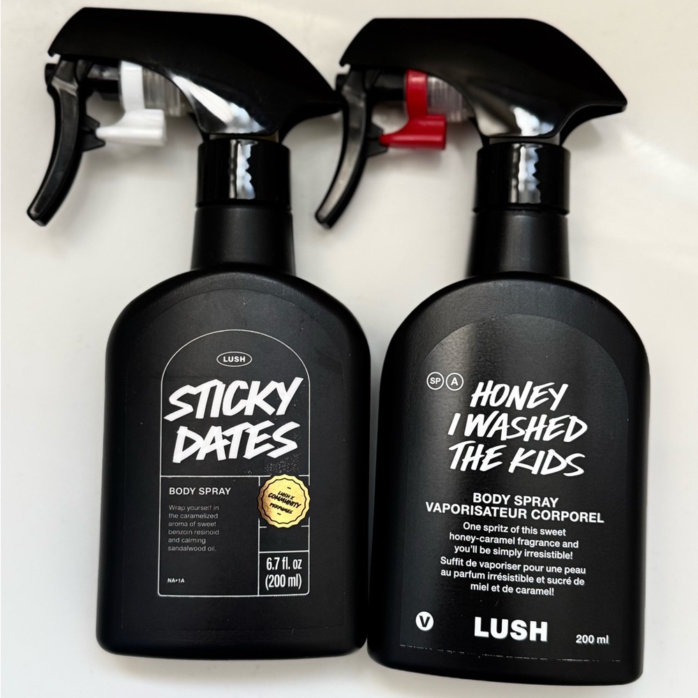Lush Body Spray Duo - Sticky Dates & Honey I Washed The Kids